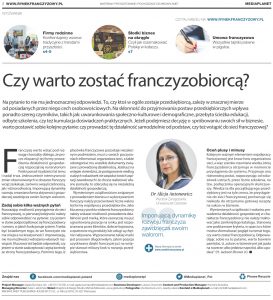 Franczyza 2017 - dr Alicja Antonowicz