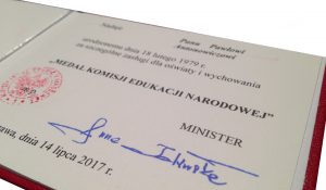 Antonowicz Paweł nagrodzony Medalem Komisji Edukacji Narodowej (2017)